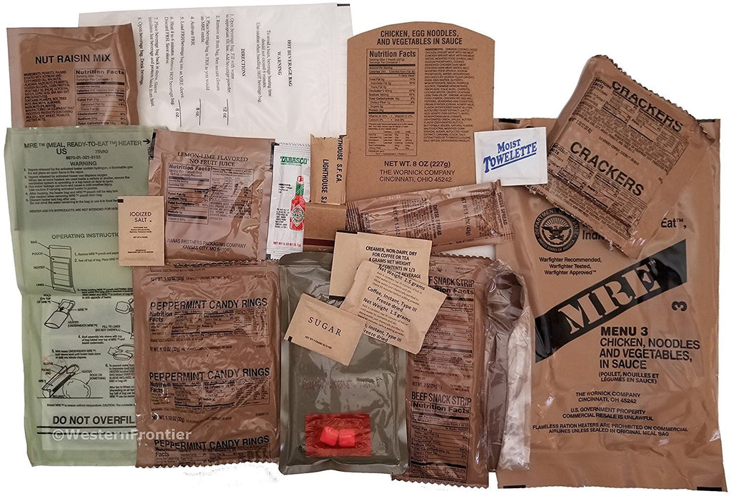 24 Meals Military Surplus Meal Ready to Eat P836