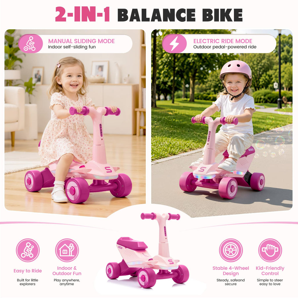 Electric Baby Balance Bike with Bubble Machine Z9054