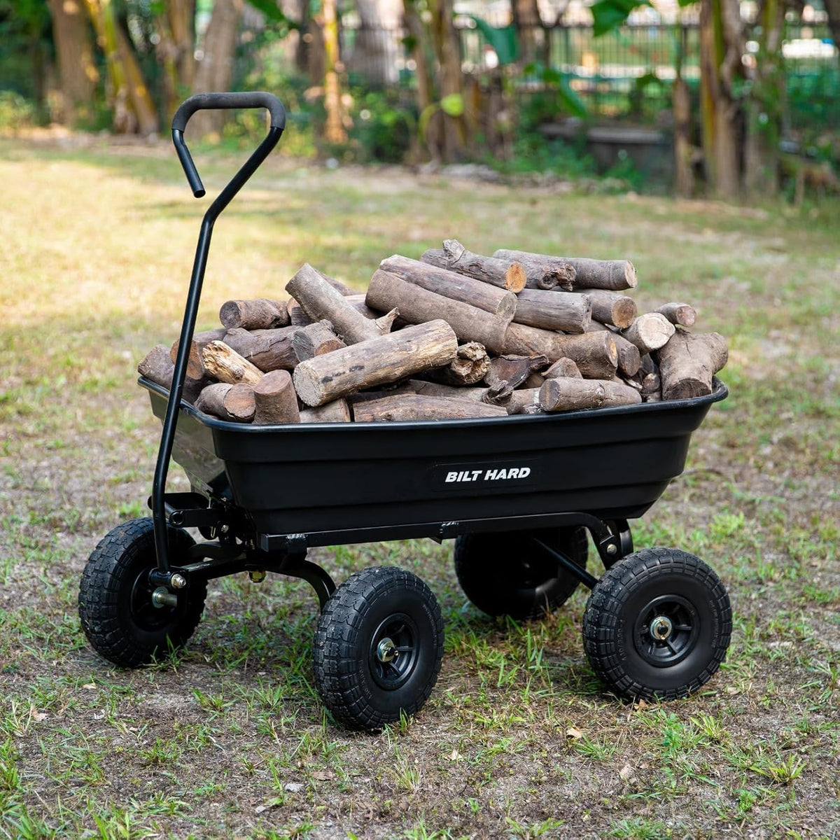 Poly Garden Dump Cart 600 lbs 4 Cu Ft S20894