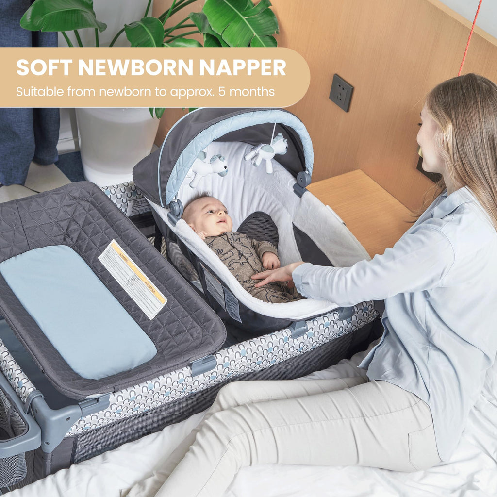 5 in 1 Foldable Baby Crib Playpen Y6106
