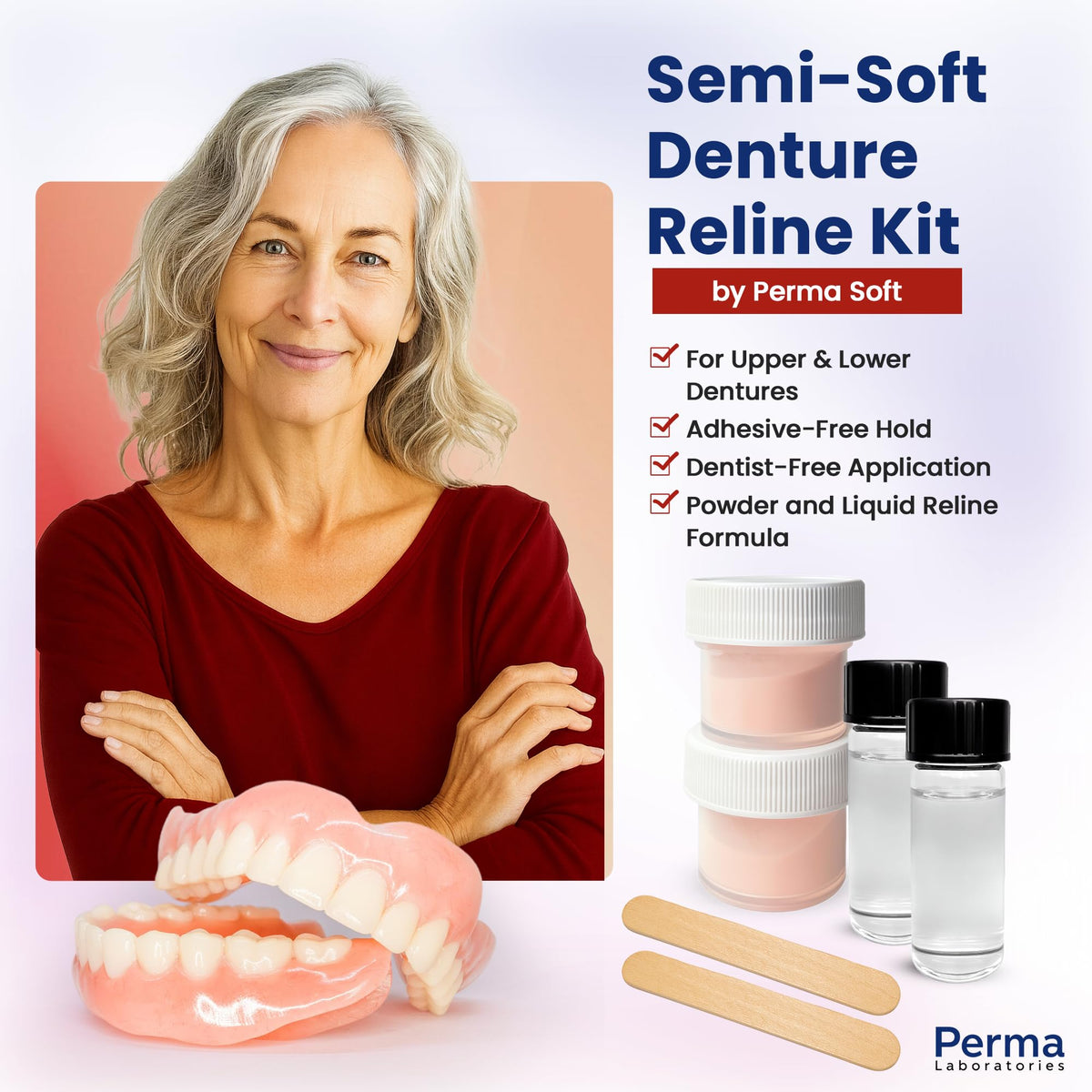 Semi Soft Denture Reliner Kit H25453