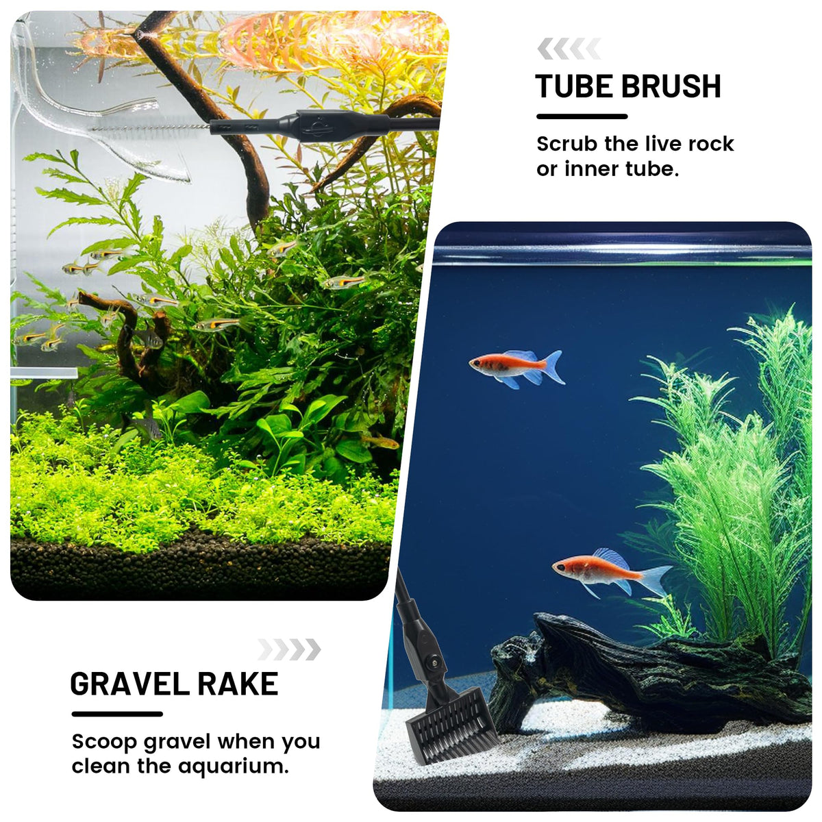 Aquarium Glass Cleaner, 7 in 1 Algae Remover A5288