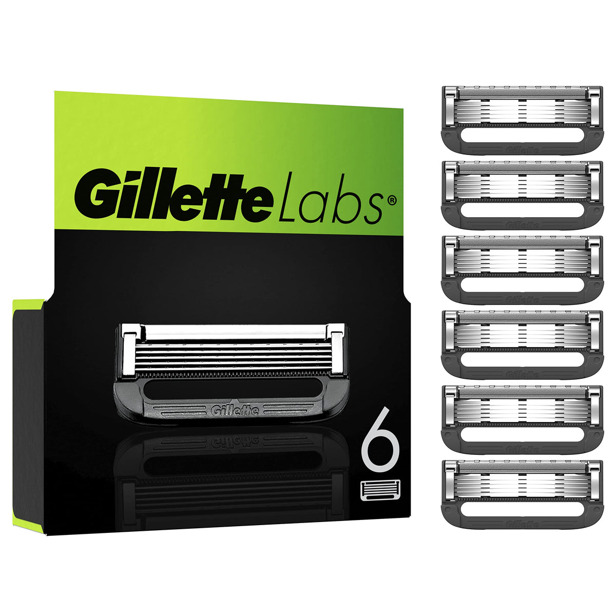 Razor Blades Men, Pack of 6 Razor Blade Refills X5345