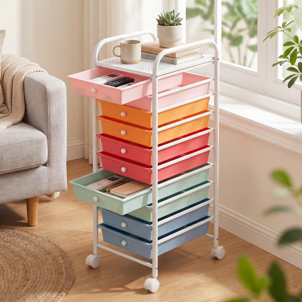 10 Drawers Rolling Storage Cart Z61013
