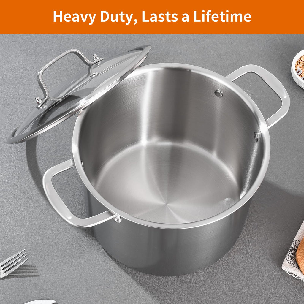 8 Quart Stainless Steel Stock Pot R654502
