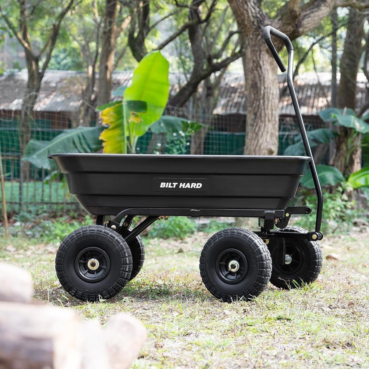 Poly Garden Dump Cart 600 lbs 4 Cu Ft S20894