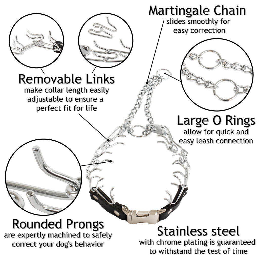 2.25mm Adjustable Prong Dog Collar U3767