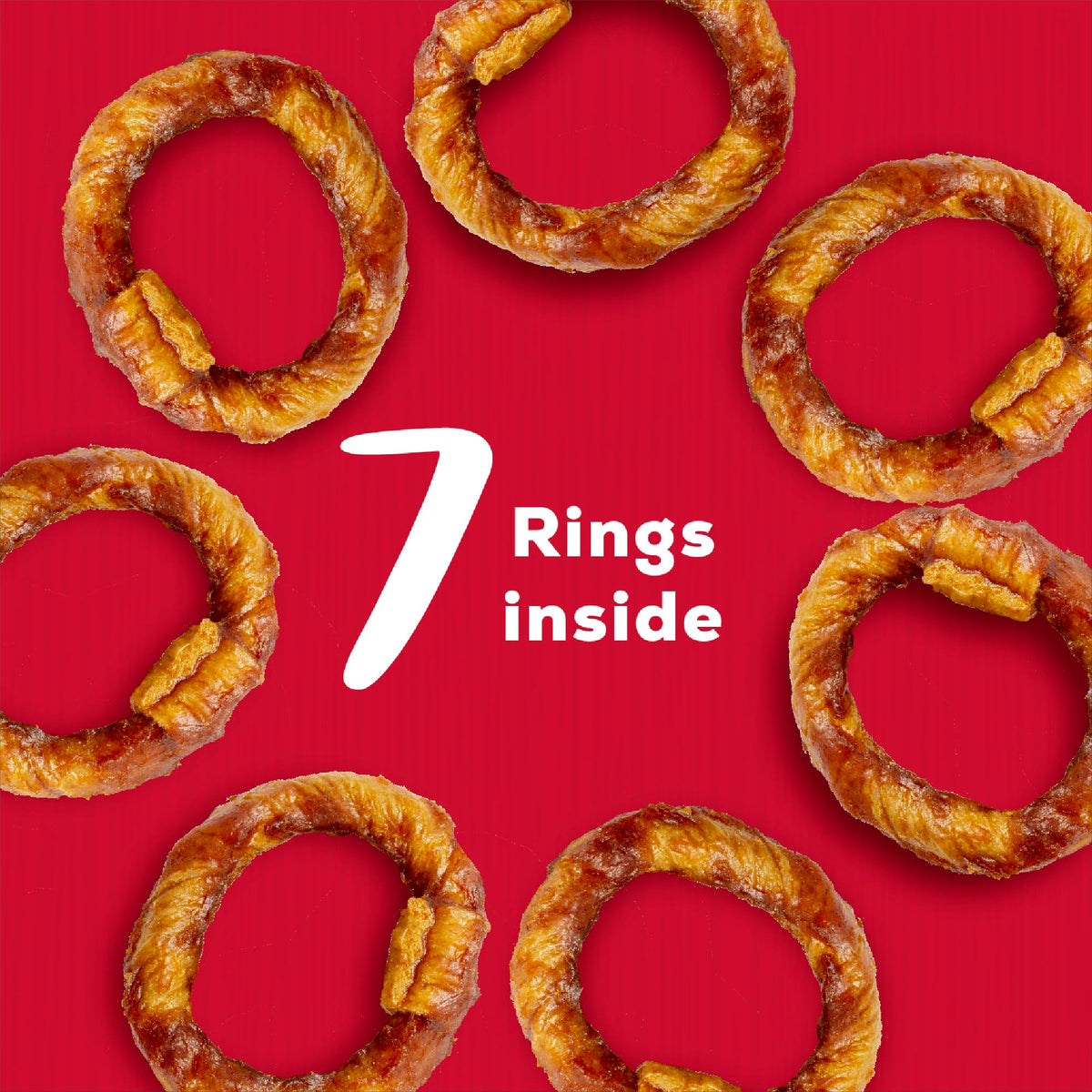 Beef Rings Dog Chews 7 Count J4383