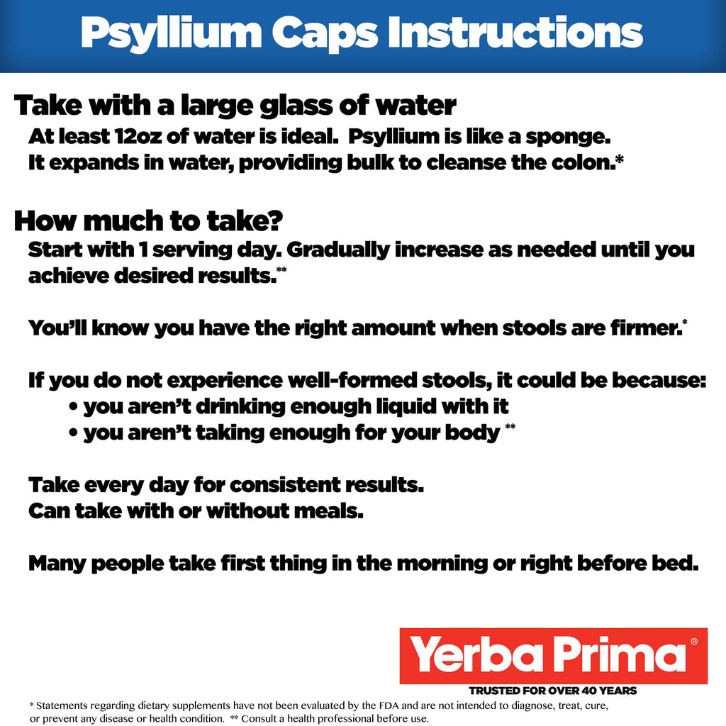 Psyllium Husks Fiber Veg Caps 180 Pack of 2 P92653