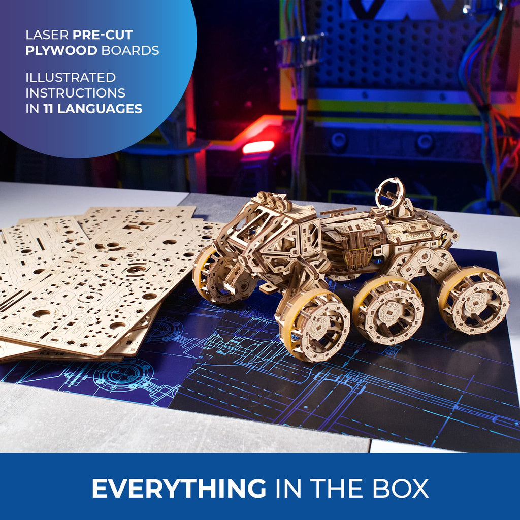 3D Wooden Puzzle Mechanical Model with Spring Drive S66365