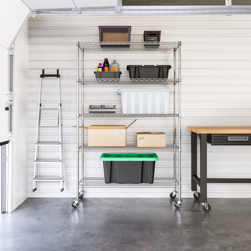 5-Tier Solid Steel Wire Shelving Rack V542910