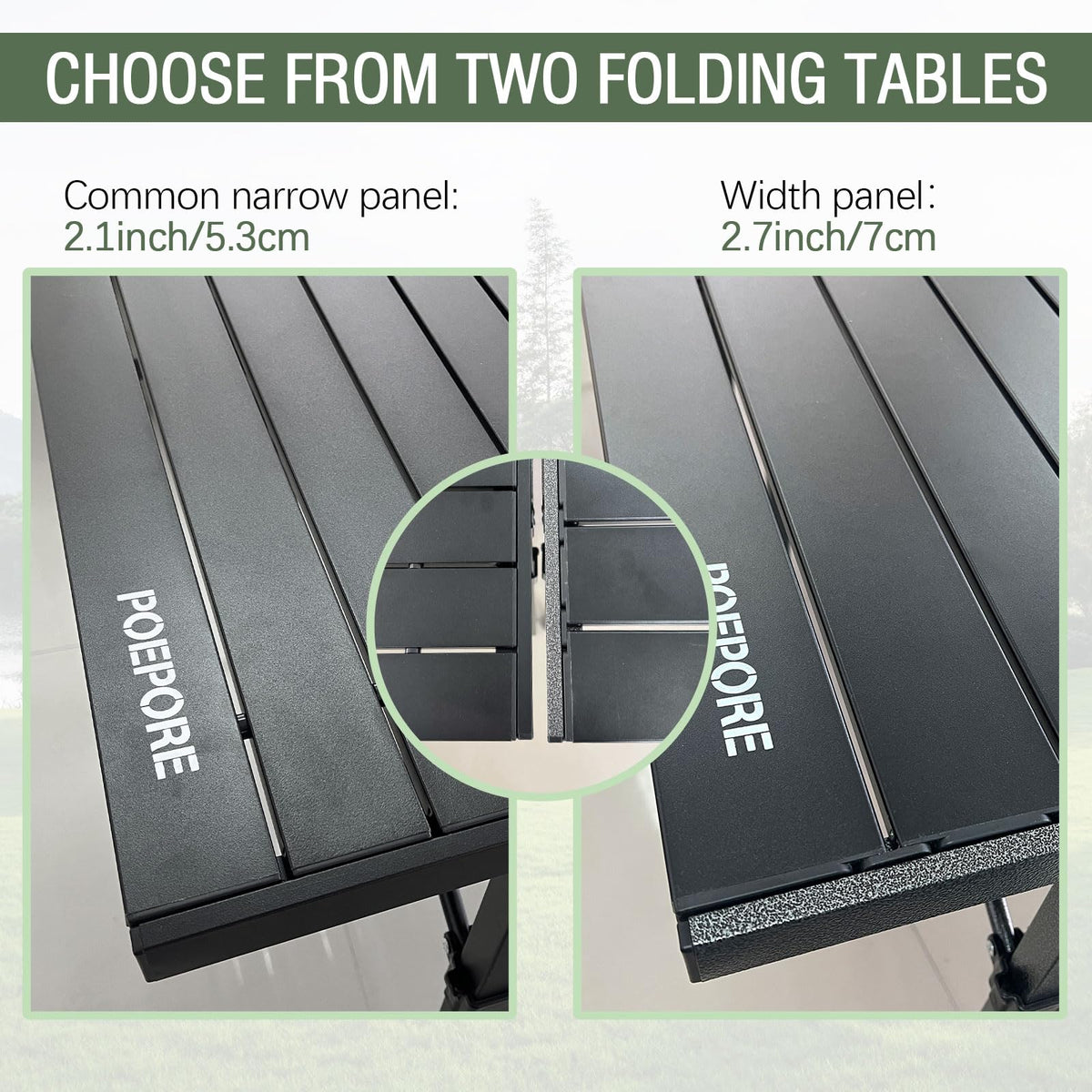 Large Folding Aluminum Camping Table with Storage and Carry Bag V416766