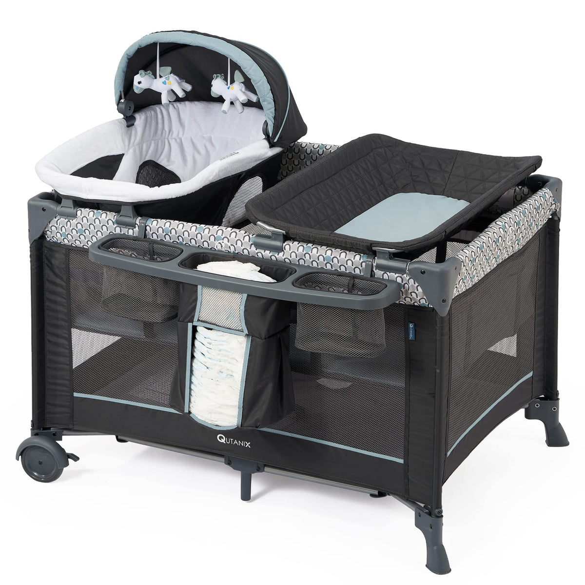 5 in 1 Foldable Baby Crib Playpen Y6106