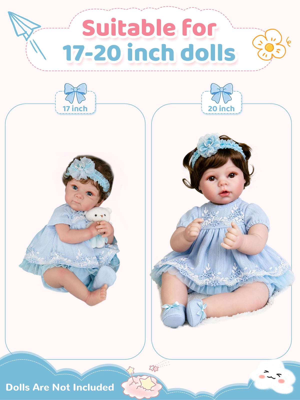 Blue Baby Doll Clothes 17-20 Inches D472201