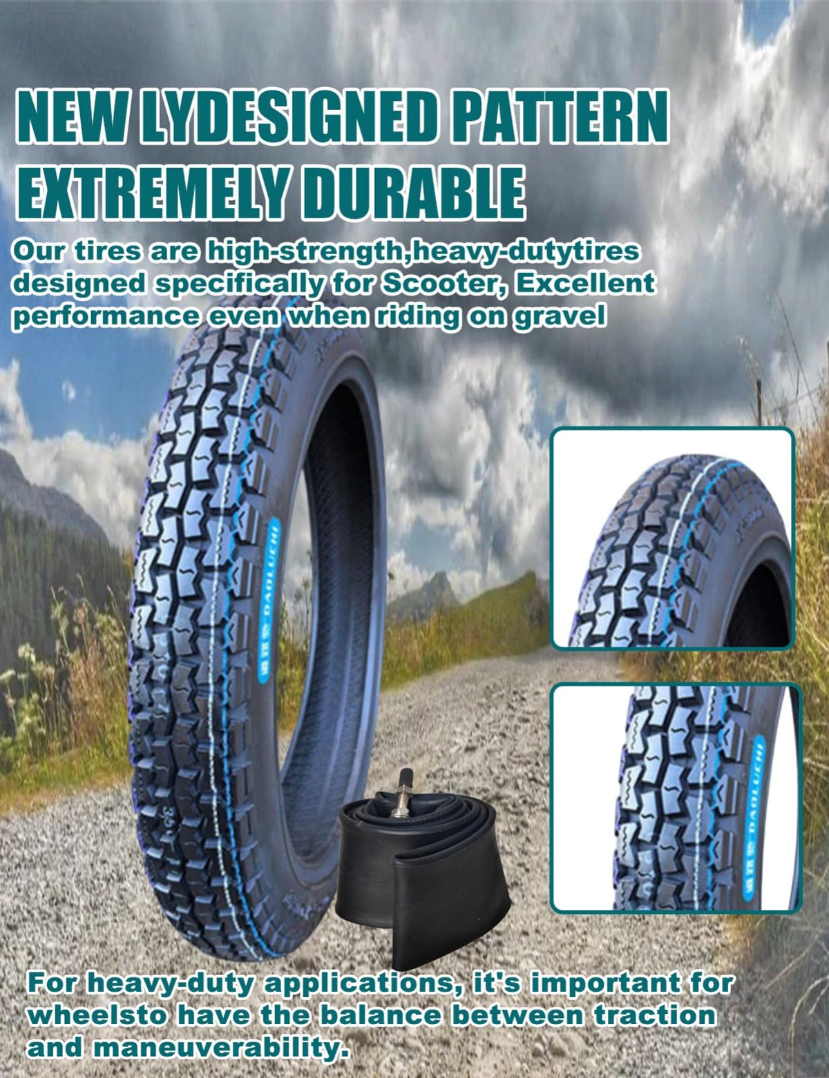 3.00-17 Off Road Motorcycle Tire and Inner Tube U387
