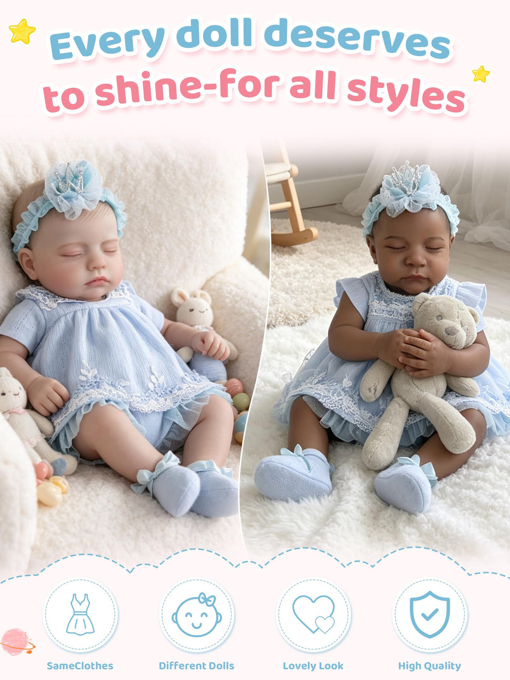 Blue Baby Doll Clothes 17-20 Inches D472201