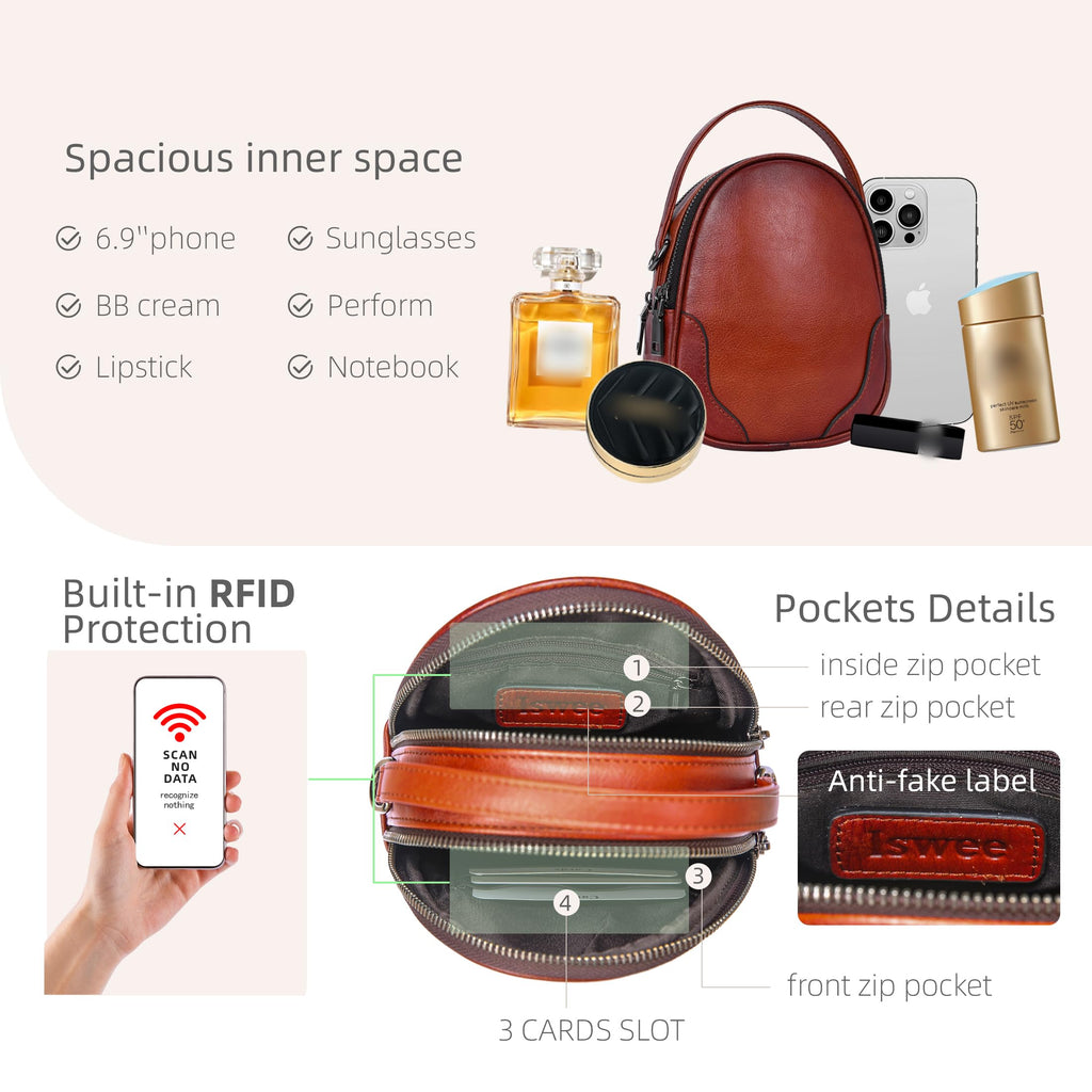 Small Leather Crossbody Bag P4175