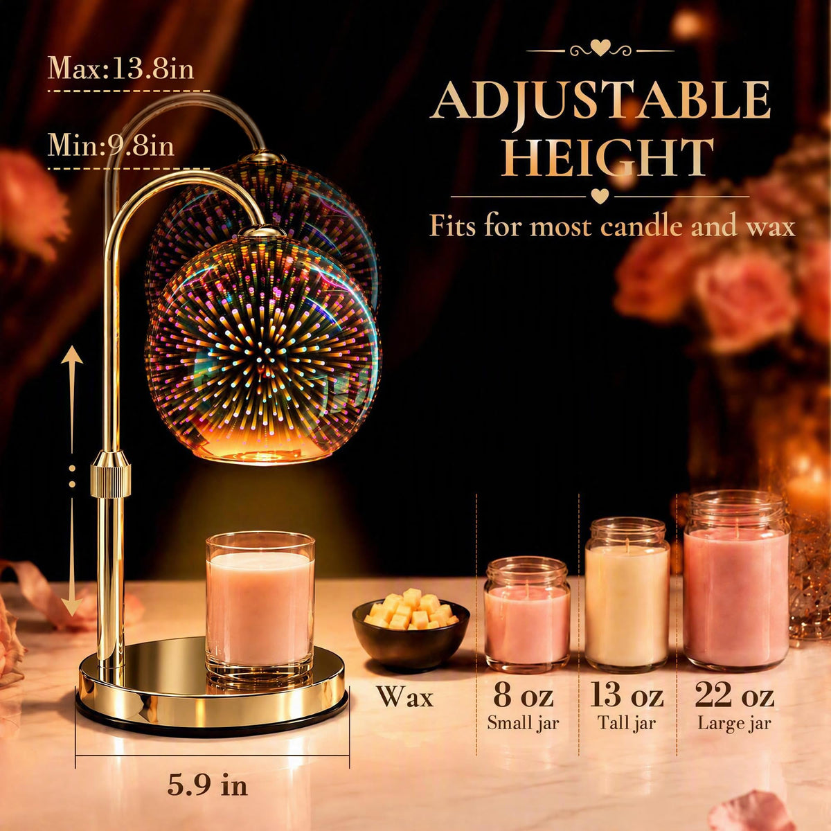 Candle Warmer Lamp Dimmable Timer U456905