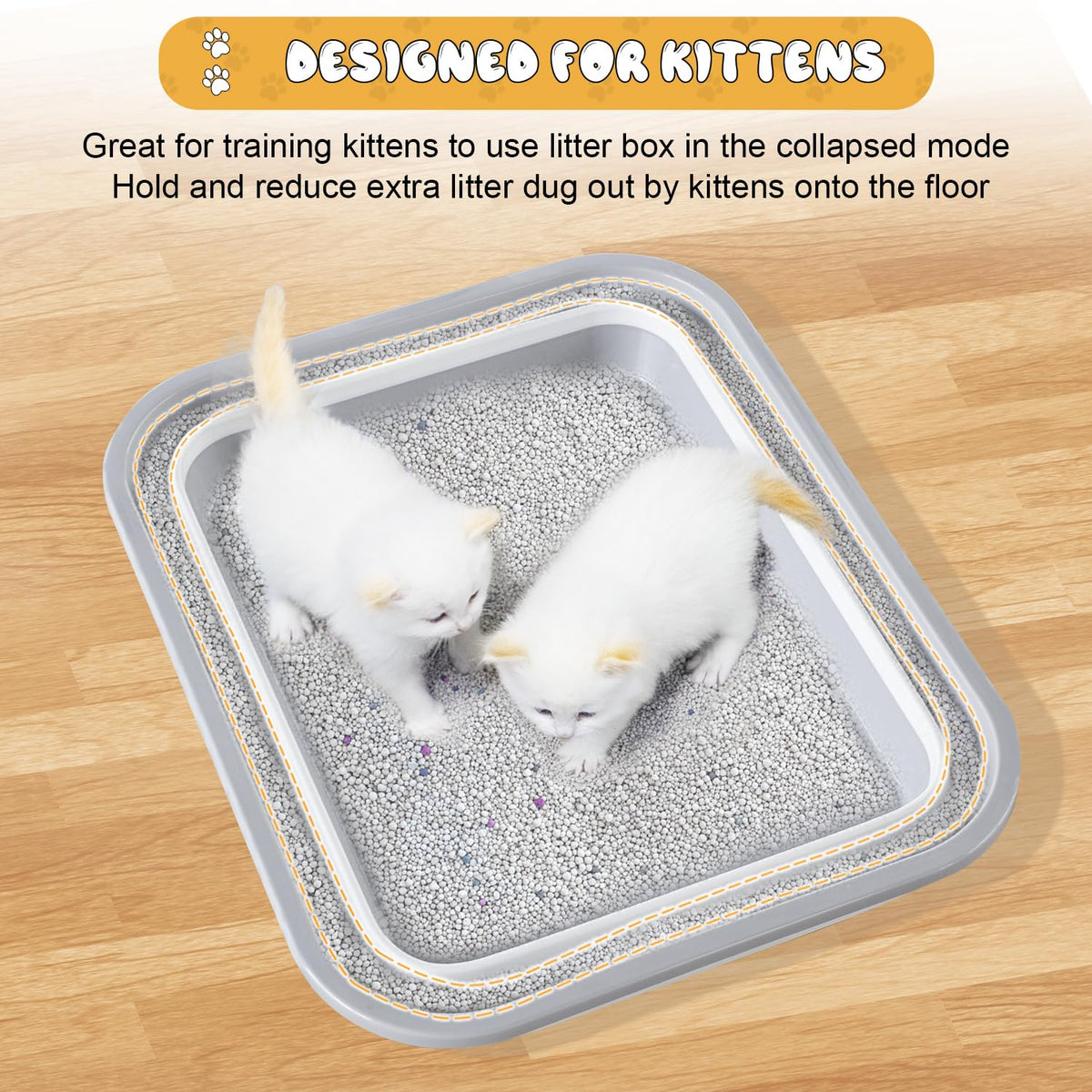 Collapsible Open Cat Litter Box M623