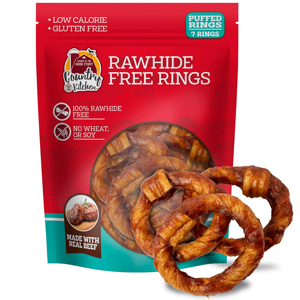 Beef Rings Dog Chews 7 Count J4383