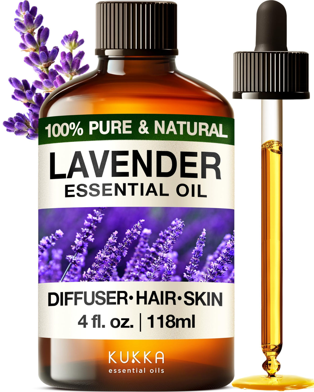 Lavender & Tea Tree Essential Oil Set 2x4 fl oz R7292