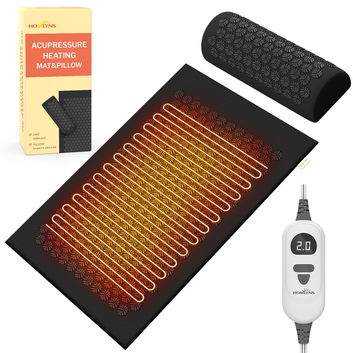 Heated Acupressure Mat S742