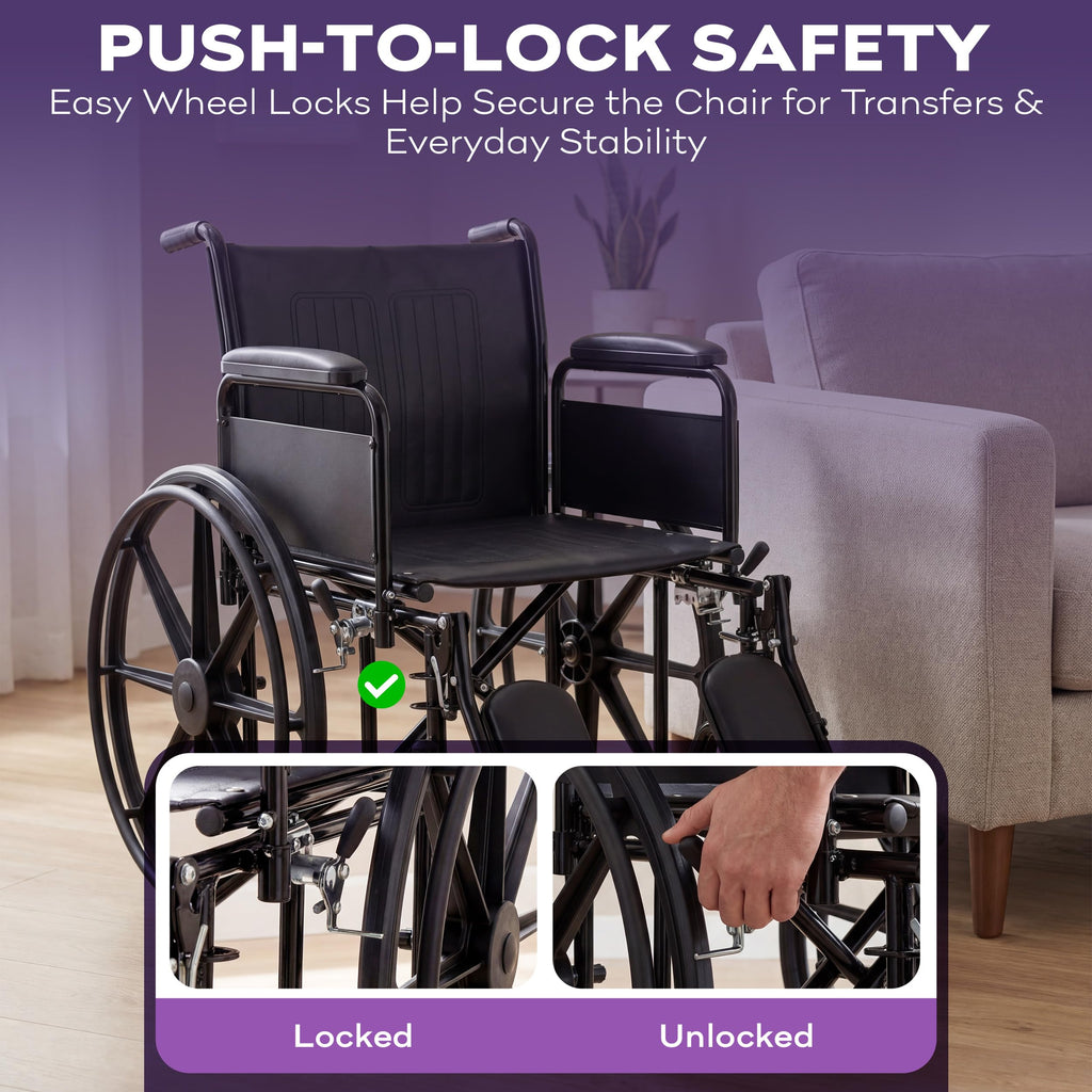 Heavy Duty Bariatric Wheelchair 700lb 30” Seat Width U617