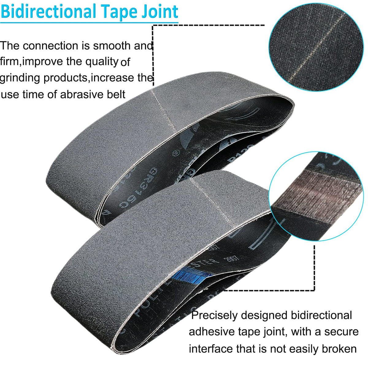 4 x 36 Inch Silicon Carbide Sanding Belts 6 Pack E302886