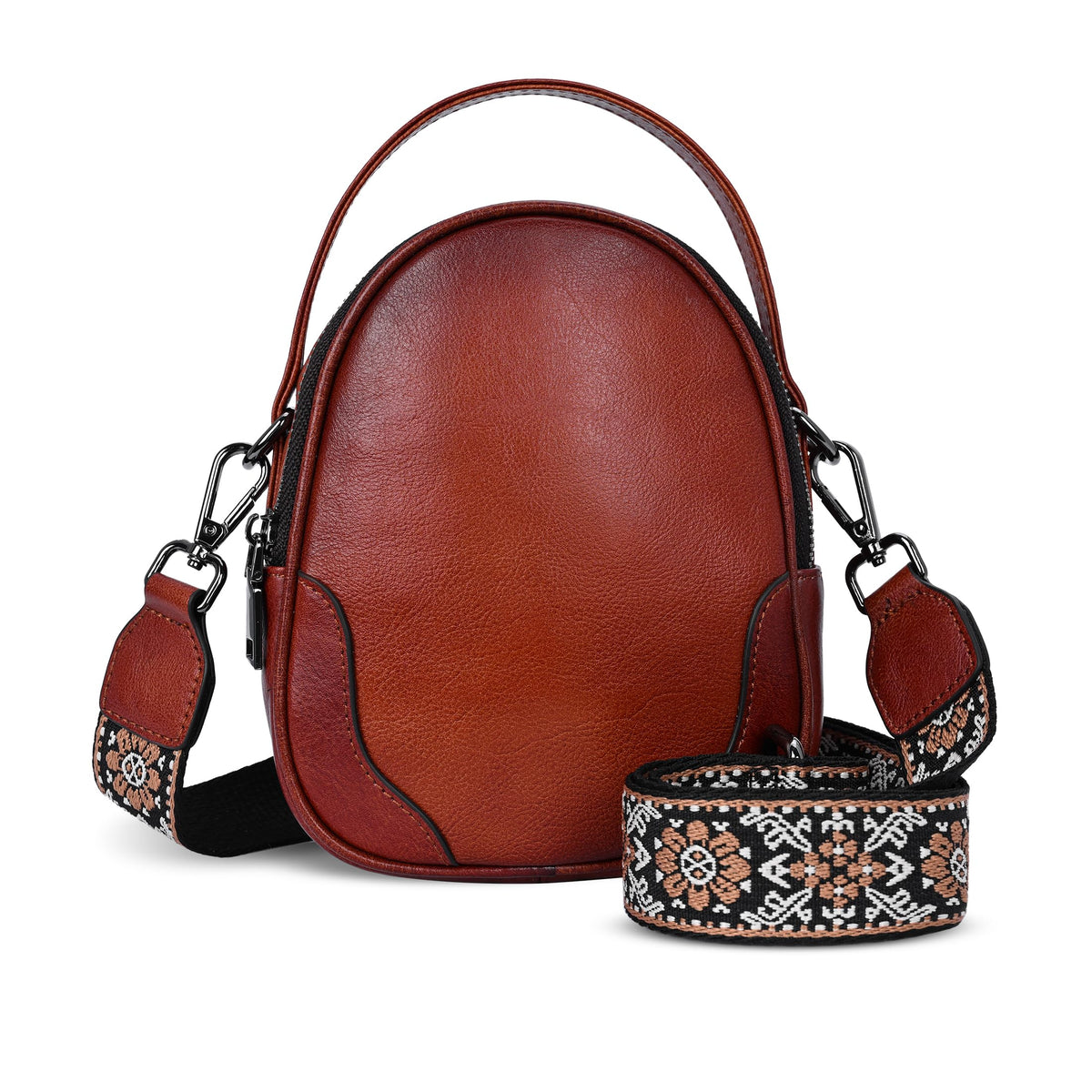 Small Leather Crossbody Bag P4175