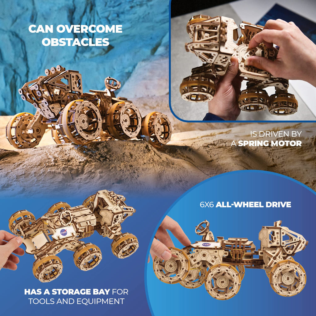 3D Wooden Puzzle Mechanical Model with Spring Drive S66365