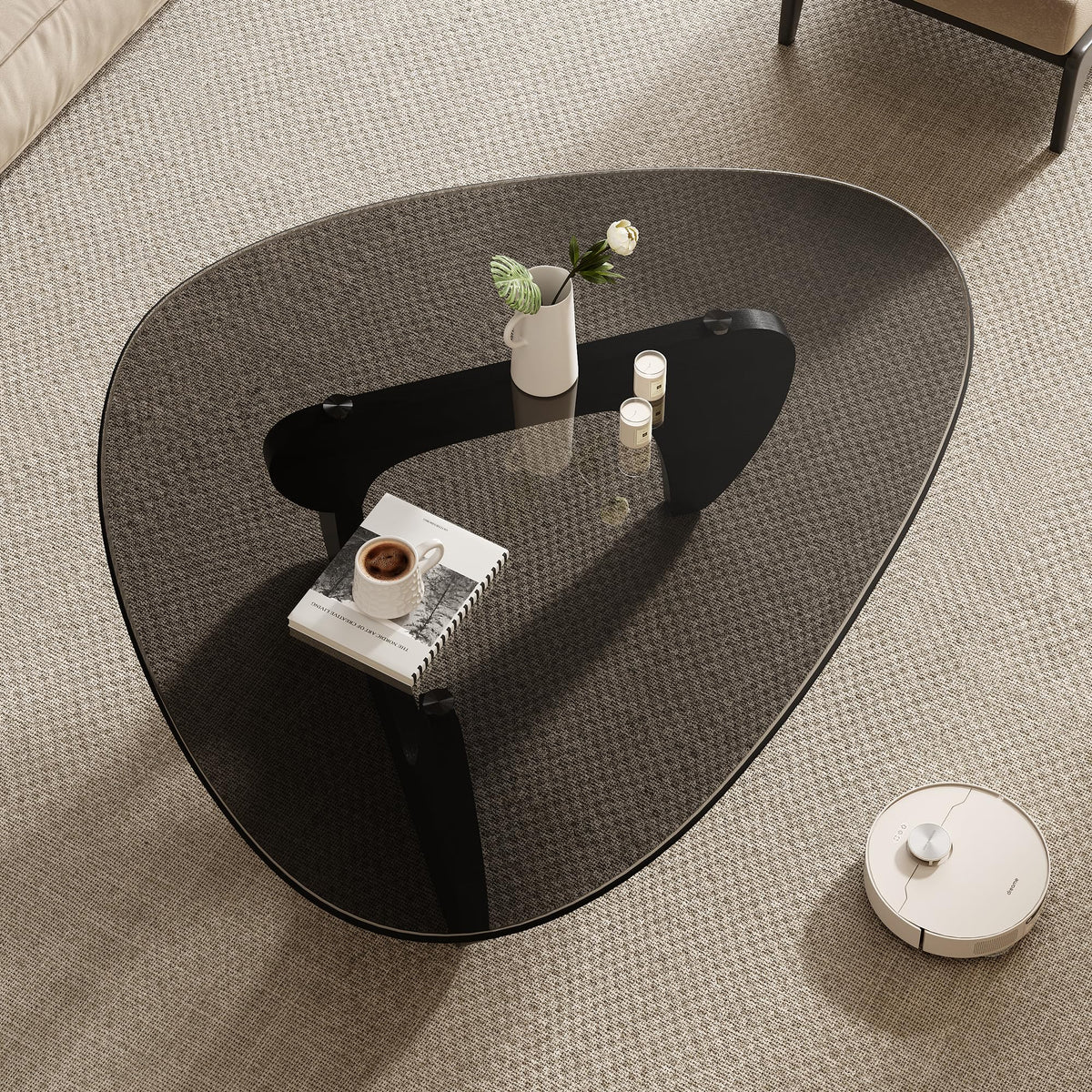 Mid Century Modern Triangle Coffee Table I688140