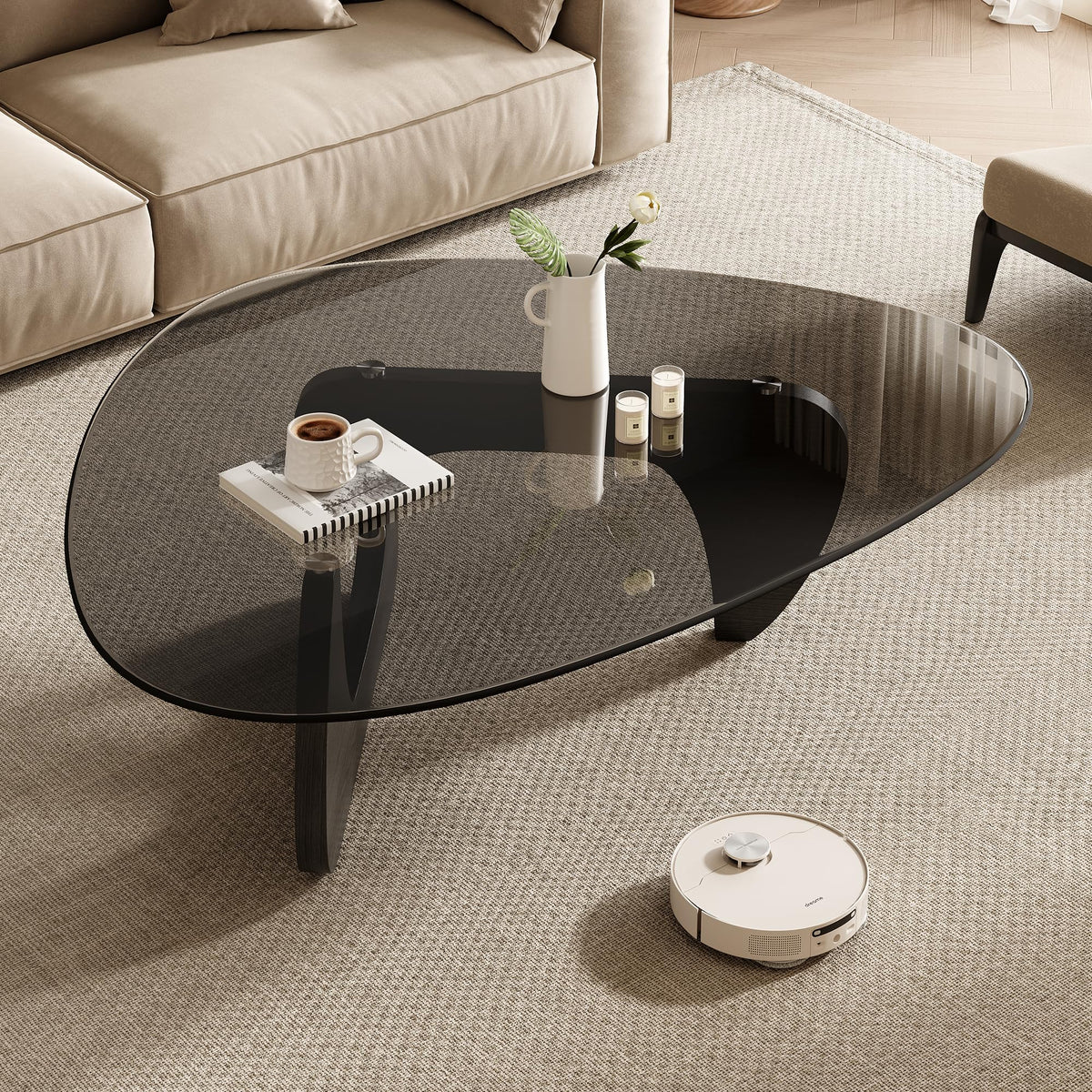 Mid Century Modern Triangle Coffee Table I688140